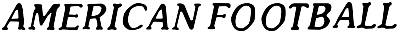 American Football logo for ZX Spectrum